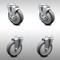 Service Caster 5 Inch SS Thermoplastic Rubber Wheel Swivel Bolt Hole Caster Set with 2 Brake SCC-SSBH20S514-TPRB-2-TLB-2 - alternate 1